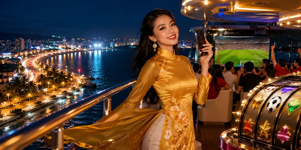 Trải nghiệm slot game tại Phan Thiết với trang phục áo dài truyền thống Việt Nam