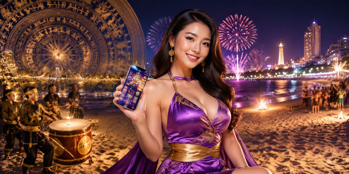 Người chơi truy cập casino di động 358 tại bãi biển Vũng Tàu